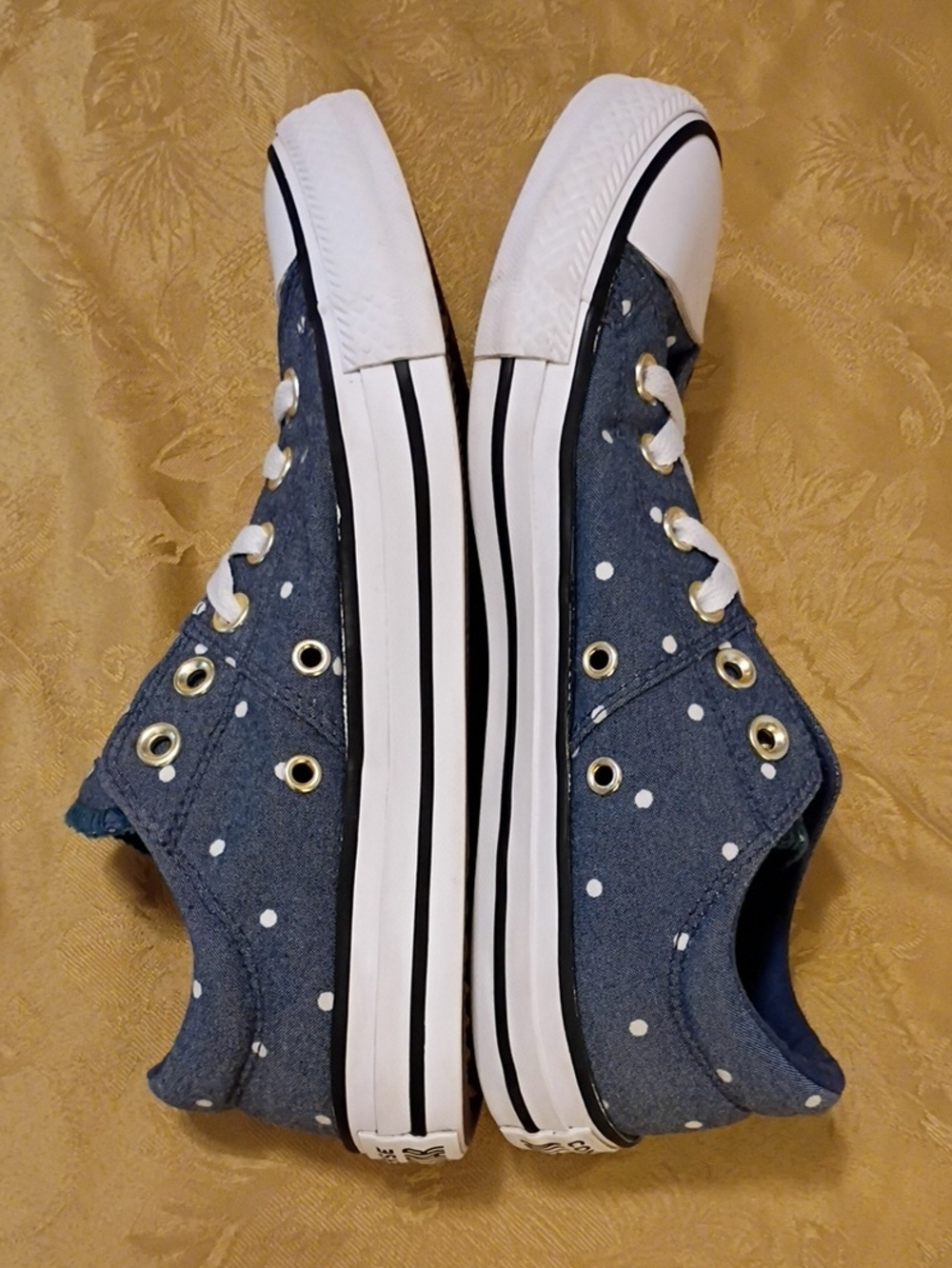 Converse Chuck Taylor All Star Polka Dot - Navy Women's 8.0 Men's 6.0 - Picture 10 of 10